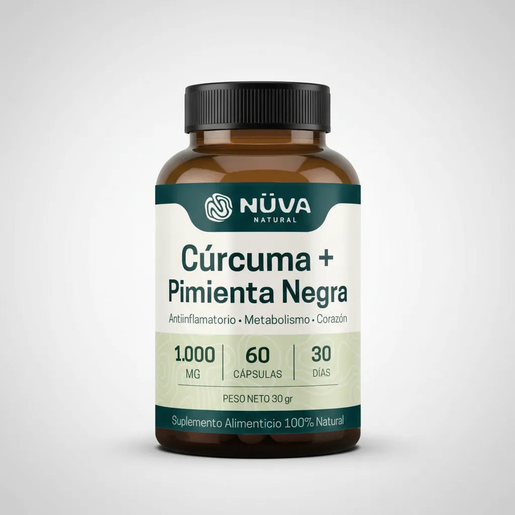 Cúrcuma + Pimienta negra 1000mg 60 Cap