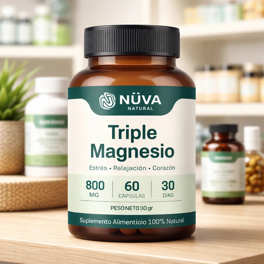 Triple Magnesio 800mg 60 Capsulas
