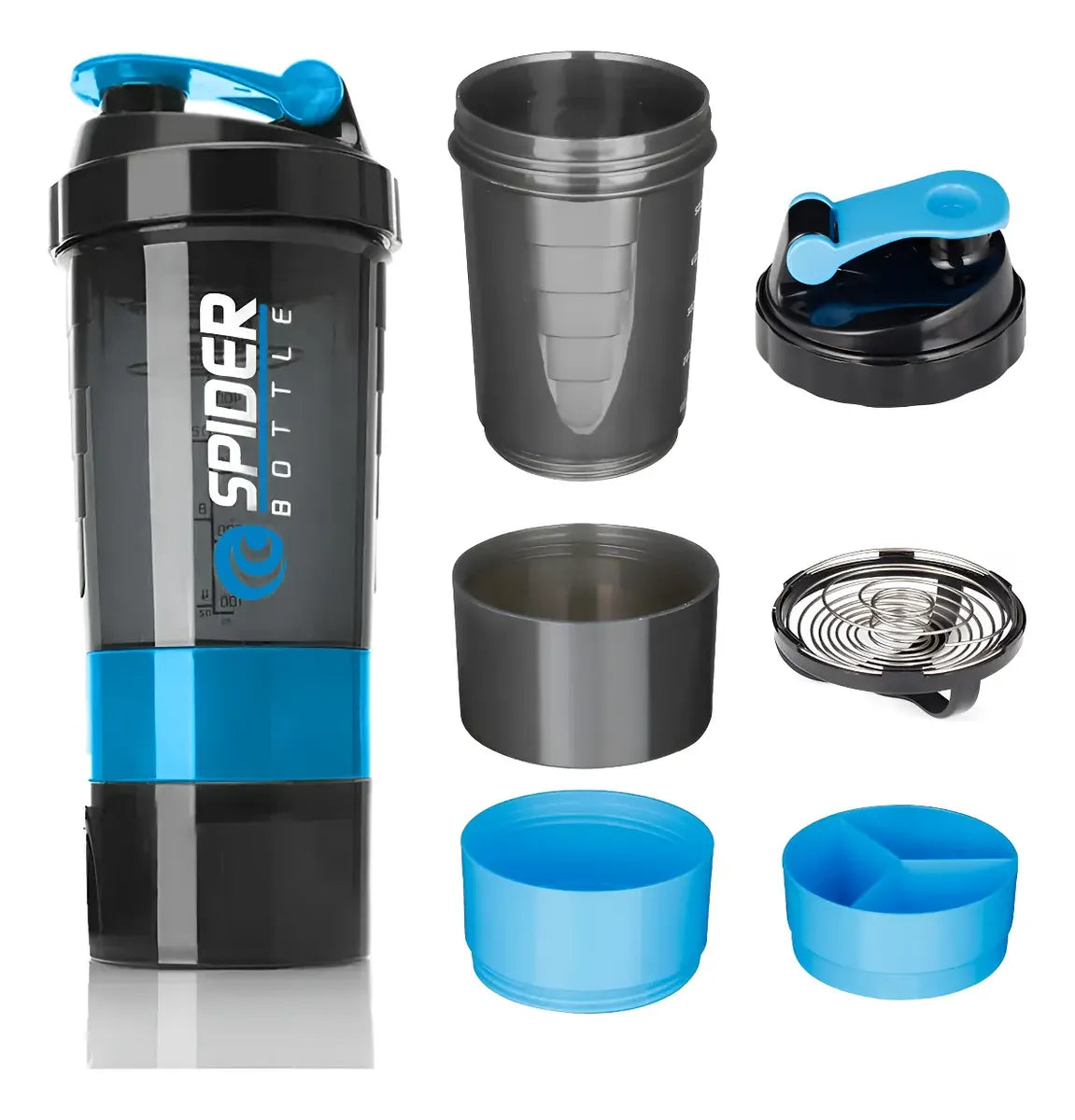 Botella Shaker 3 en 1 550ml (azul)